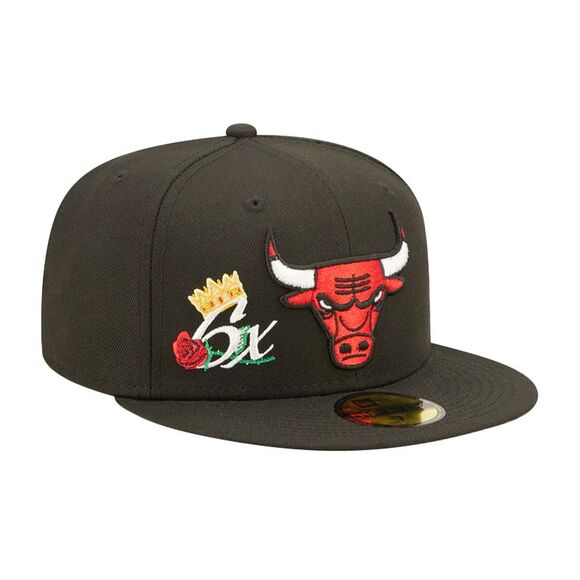New Era Chicago Bulls NBA 59Fifty Crown Champions Fitted Hat Men